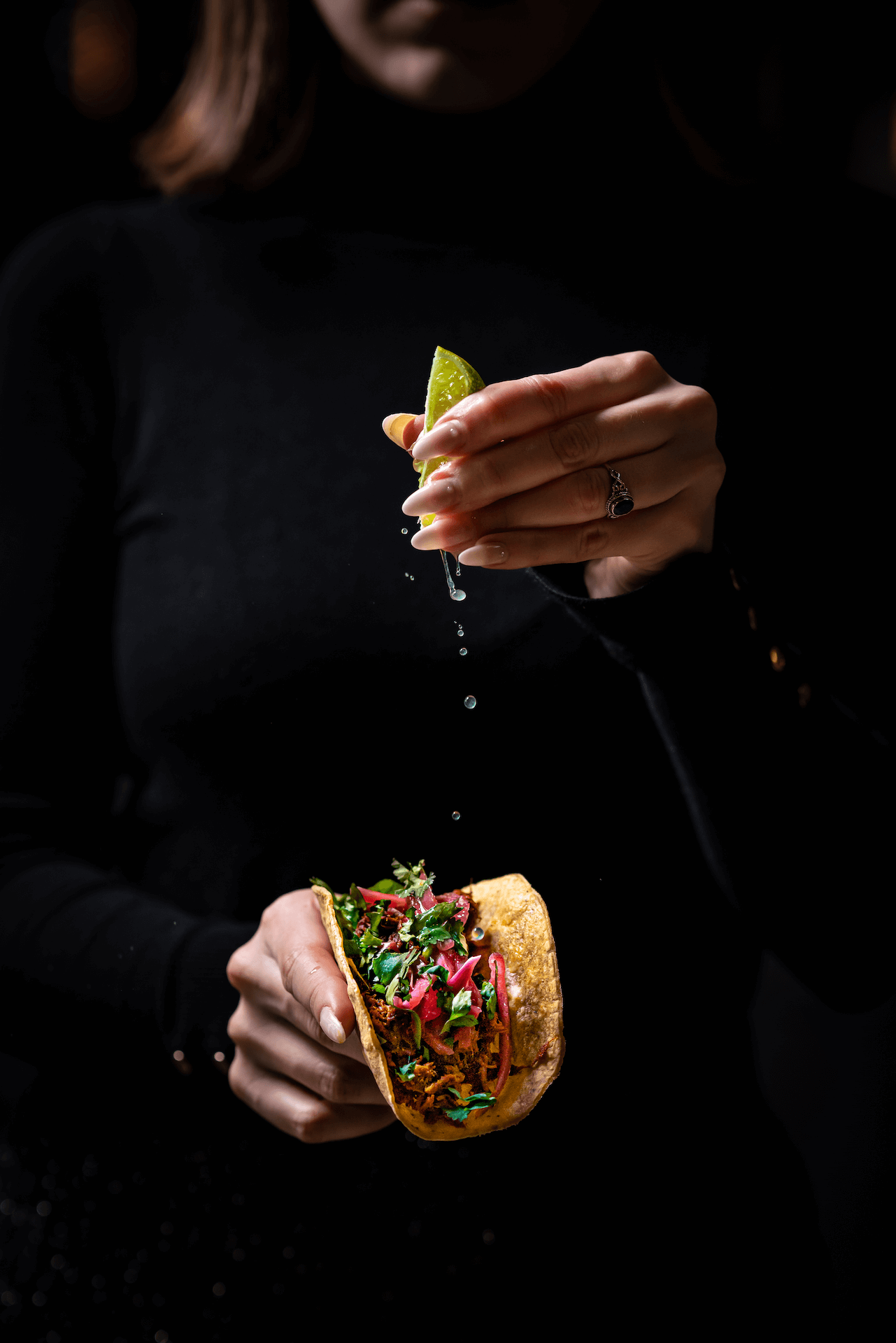 Taco mexicano de cochinita pibil
